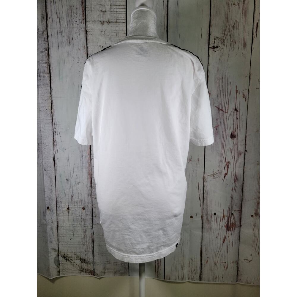 Puma Men's TShirt White Black Short Sleeve Medium - Picture 5 of 7